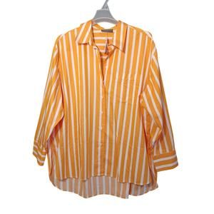 Lane Bryant NWT Thick Orange Stripe and White 22/24